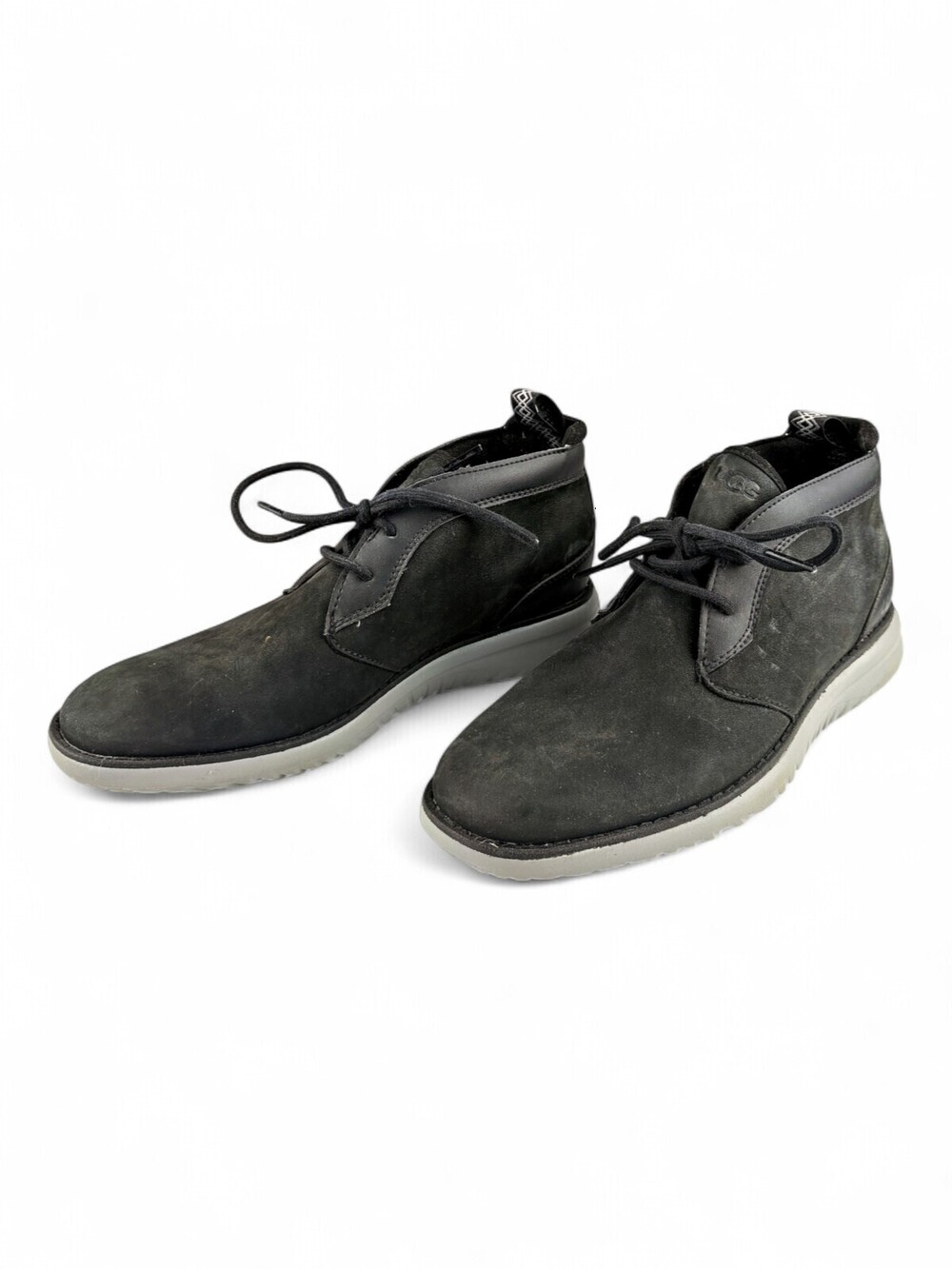 UGG Men Black Suede Chukka Boots 1104976 Size 7 Treadlite Sole
